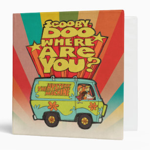 Scooby-Doo   "Where Are You?" Retro Cartoon Van Binder