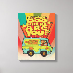 Scooby-Doo   "Where Are You?" Retro Cartoon Van Canvas Print
