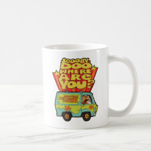 Scooby-Doo "Where Are You?" Retro Cartoon Van Coffee Mug