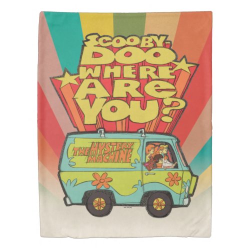 Scooby_Doo  Where Are You Retro Cartoon Van Duvet Cover