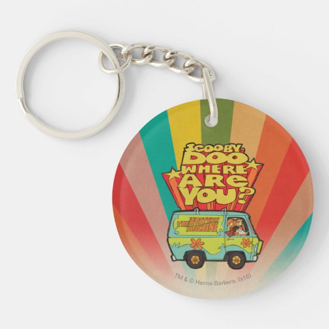Scooby-Doo | "Where Are You?" Retro Cartoon Van Keychain (Front)