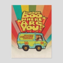 Scooby-Doo | "Where Are You?" Retro Cartoon Van Postcard