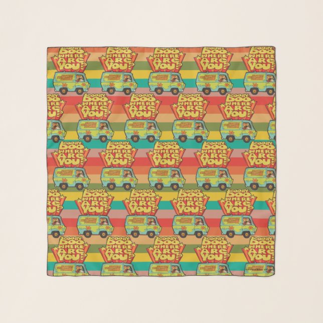 Scooby-Doo | "Where Are You?" Retro Cartoon Van Scarf (Front)