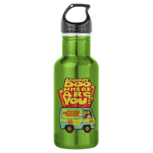 Scooby-Doo "Where Are You?" Retro Cartoon Van Stainless Steel Water Bottle