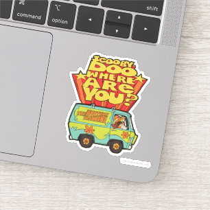 Scooby-Doo "Where Are You?" Retro Cartoon Van Sticker