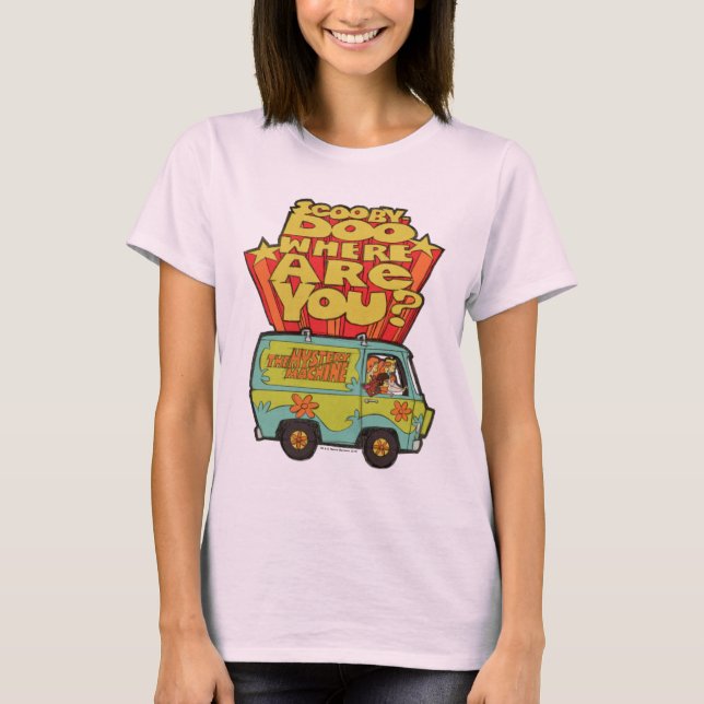 Scooby-Doo | "Where Are You?" Retro Cartoon Van T-Shirt (Front)