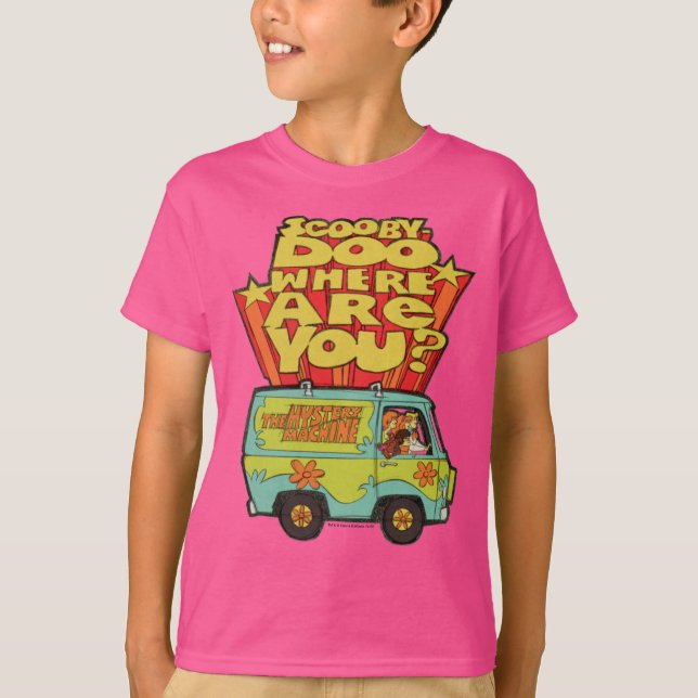 Scooby-Doo | "Where Are You?" Retro Cartoon Van T-Shirt (Front)