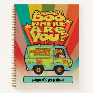 Scooby-Doo "Where Are You?" Retro Van Sketch Notebook