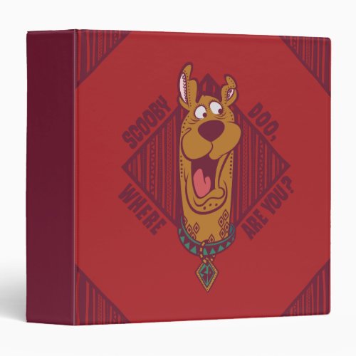 Scooby_Doo Where Are You Tribal Graphic 3 Ring Binder