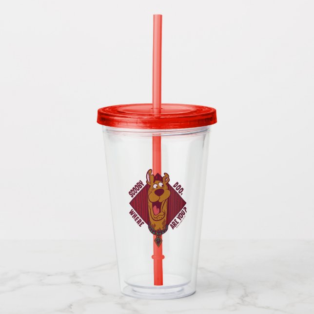 Scooby-Doo Where Are You Tribal Graphic Acrylic Tumbler (Front)