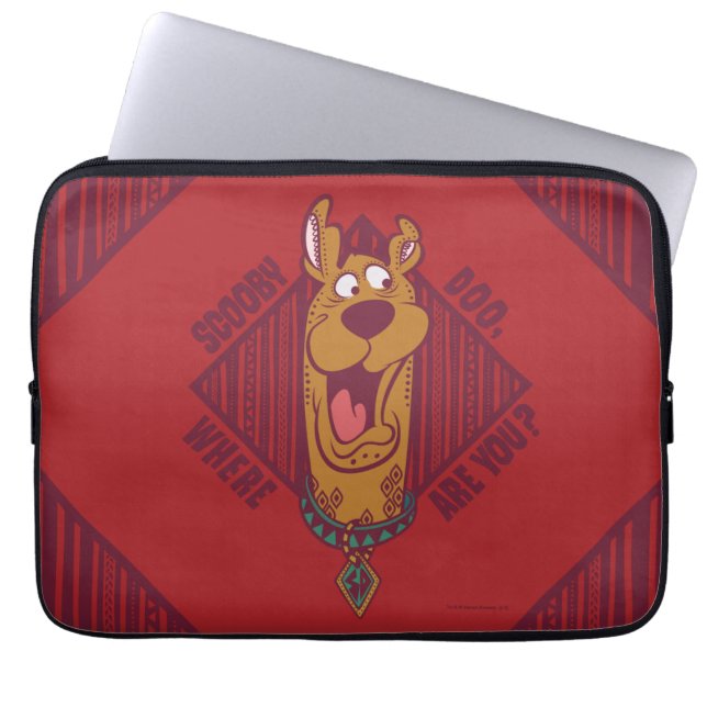 Scooby-Doo Where Are You Tribal Graphic Laptop Sleeve (Front)