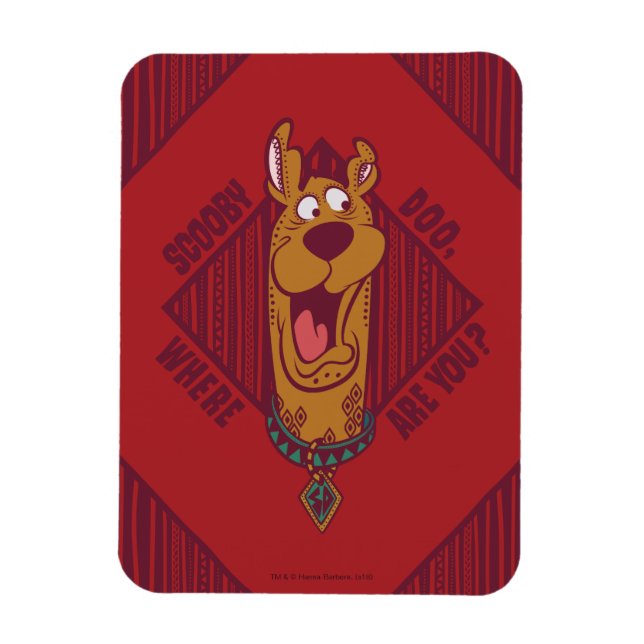Scooby-Doo Where Are You Tribal Graphic Magnet (Vertical)