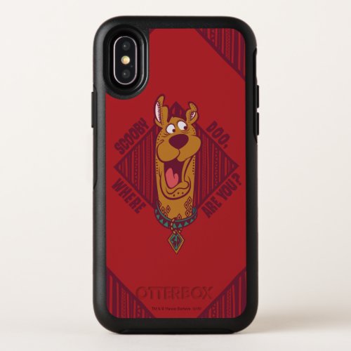 Scooby_Doo Where Are You Tribal Graphic OtterBox Symmetry iPhone X Case