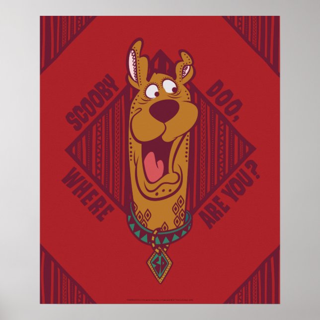 Scooby-Doo Where Are You Tribal Graphic Poster (Front)