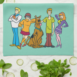 Scooby-Doo Whole Gang 14 Mystery Inc Kitchen Towel