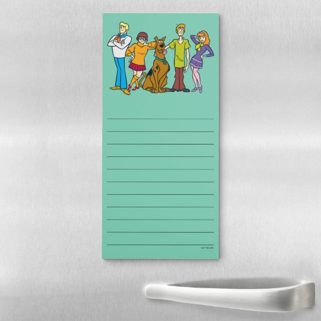 Scooby-Doo | Whole Gang 14 Mystery Inc Magnetic Notepad (In Situ)