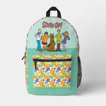 Scooby-doo | Whole Gang 14 Mystery Inc Printed Backpack by scoobydoo at Zazzle