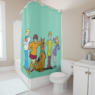 Scooby-Doo Whole Gang 14 Mystery Inc Shower Curtain