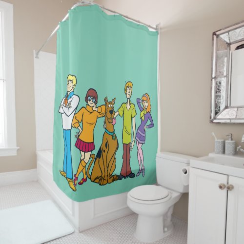 Scooby_Doo  Whole Gang 14 Mystery Inc Shower Curtain