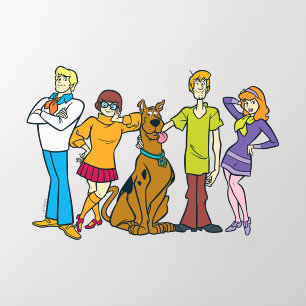 Scooby-Doo   Whole Gang 14 Mystery Inc Wall Decal