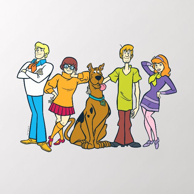 Scooby-Doo | Whole Gang 14 Mystery Inc Wall Decal (Insitu 2)