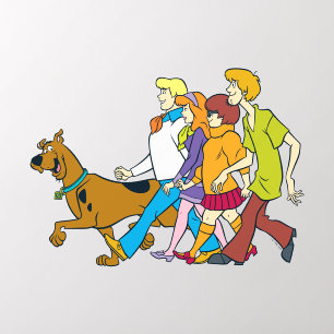 Scooby-Doo Whole Gang 18 Mystery Inc Wall Decal