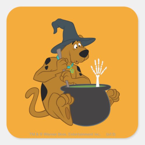 Scooby_Doo Witchs Cauldron Square Sticker