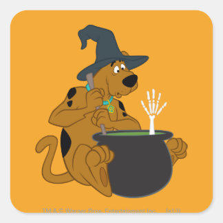 Scooby-Doo Witch's Cauldron Square Sticker
