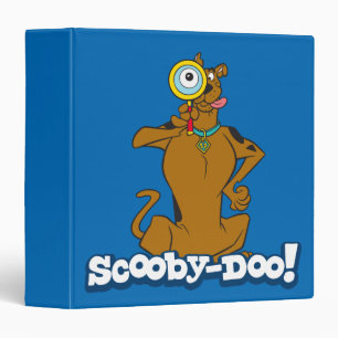 Scooby-Doo With Magnifying Glass 3 Ring Binder