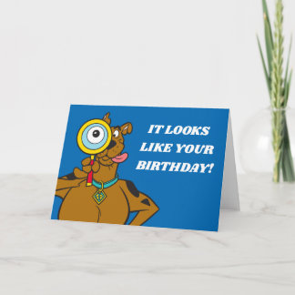 Scooby-Doo With Magnifying Glass Card