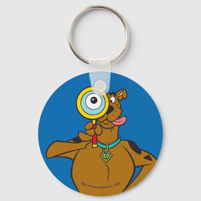 Scooby-Doo With Magnifying Glass Keychain (Front)
