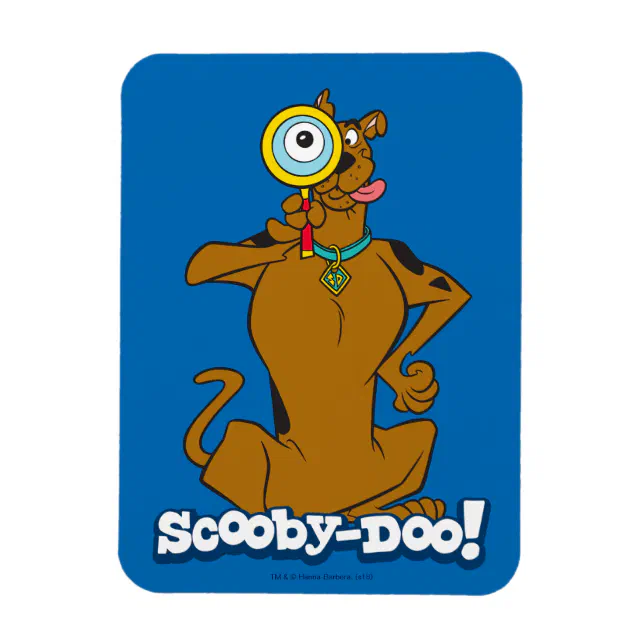 Scooby-Doo With Magnifying Glass Magnet | Zazzle