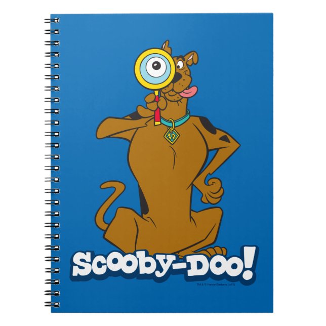 Scooby-Doo With Magnifying Glass Notebook (Front)