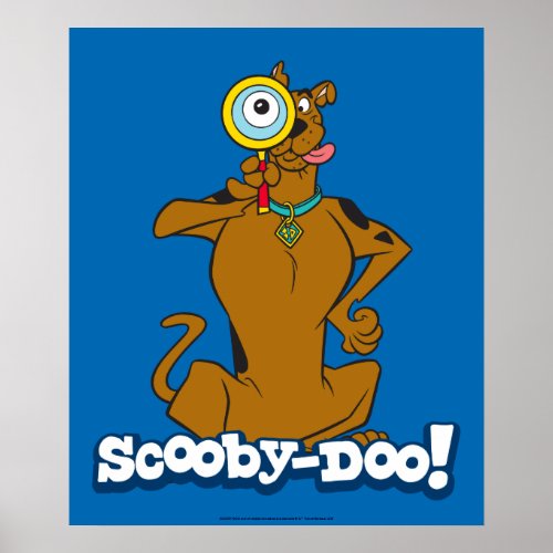 Scooby_Doo With Magnifying Glass Poster