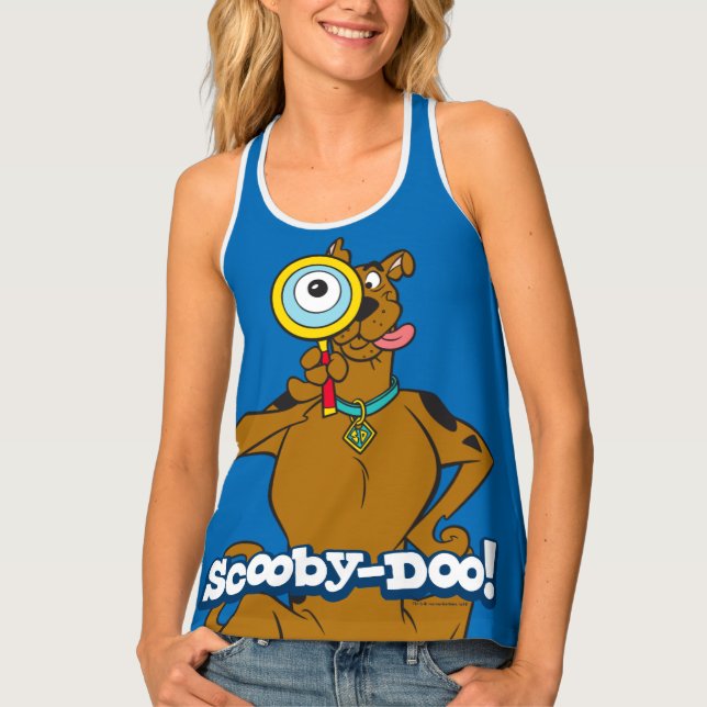 Scooby-Doo With Magnifying Glass Tank Top (Front)