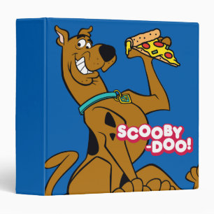Scooby-Doo With Pizza Slice 3 Ring Binder