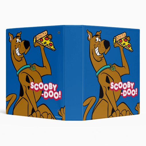 Scooby Doo With Pizza Slice 3 Ring Binder Zazzle