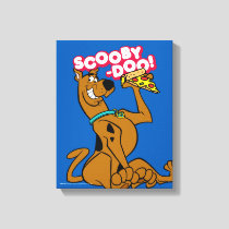 Scooby-Doo With Pizza Slice Canvas Print