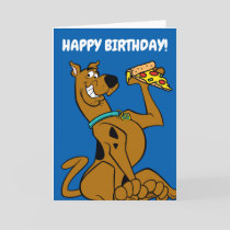 Scooby-Doo With Pizza Slice Card