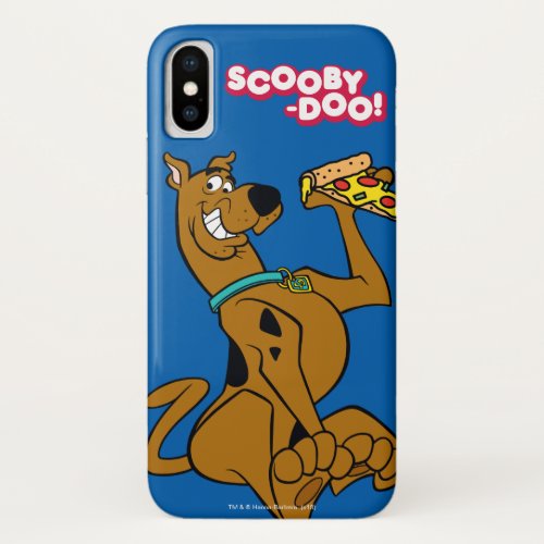 Scooby_Doo With Pizza Slice iPhone X Case