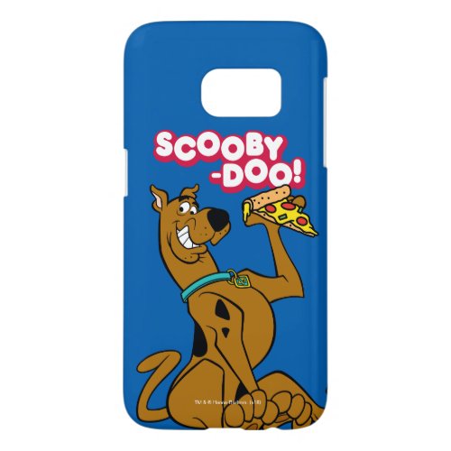 Scooby_Doo With Pizza Slice Samsung Galaxy S7 Case