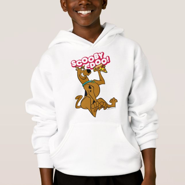 Scooby-Doo With Pizza Slice Hoodie (Front)