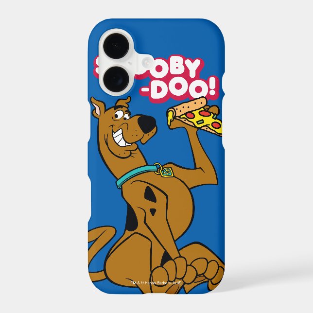 Scooby-Doo With Pizza Slice Iphone Case (Back)