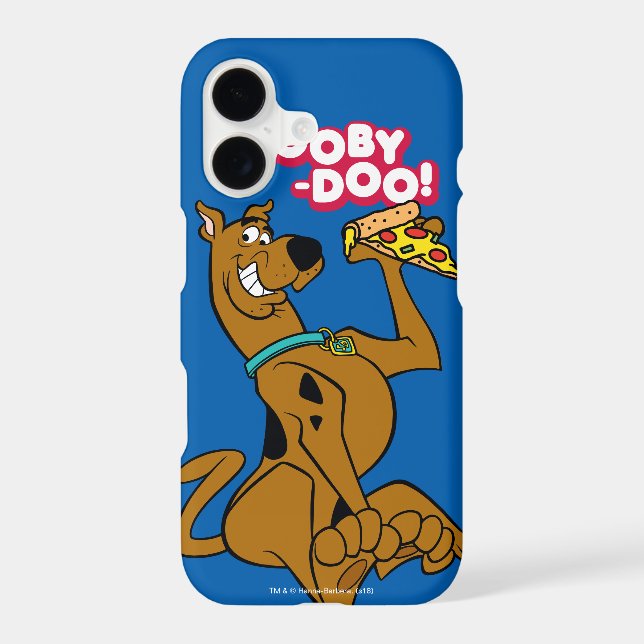Scooby-Doo With Pizza Slice Iphone Case (Back)