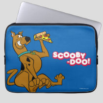 Scooby-Doo With Pizza Slice Laptop Sleeve