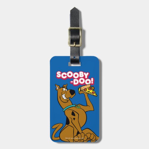 Scooby_Doo With Pizza Slice Luggage Tag