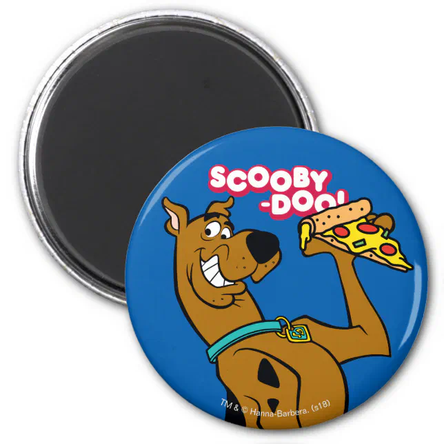 Scooby-Doo With Pizza Slice Magnet