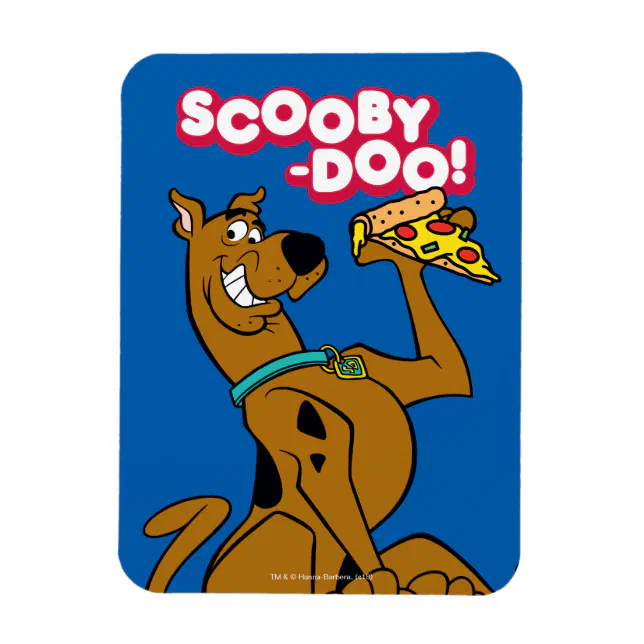 Scooby Doo With Pizza Slice Magnet Zazzle