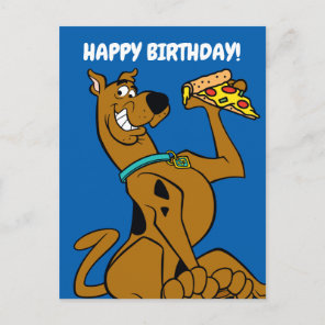 Scooby-Doo With Pizza Slice Postcard