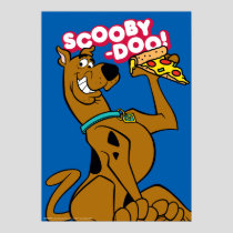 Scooby-Doo With Pizza Slice Poster
